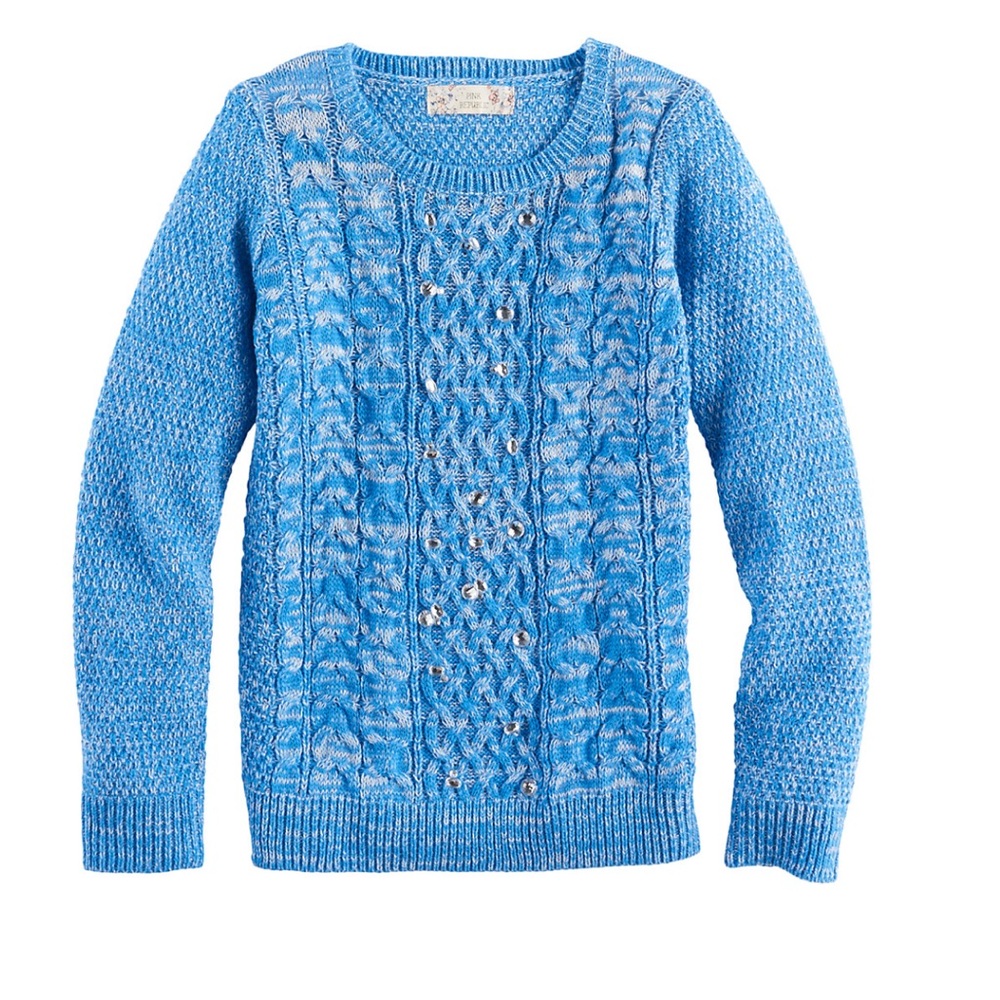 Pink Republic Blue Embellished Sweater